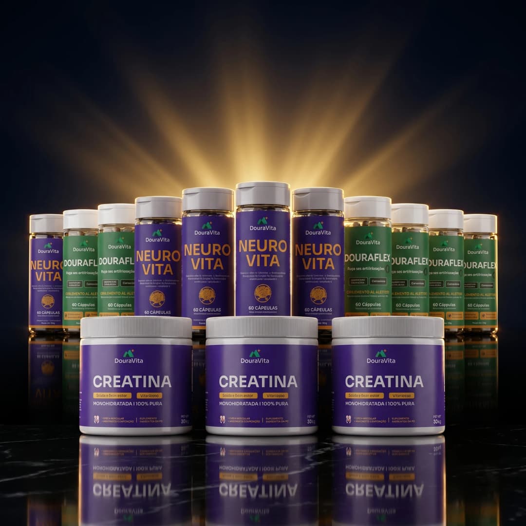 Kit Família — 3 Creatina + 6 DouraFlex + 6 NeuroVita